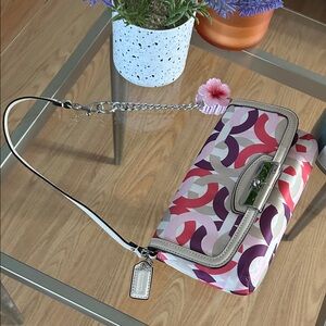 Coach Vintage Pink and Cream Mini Bag